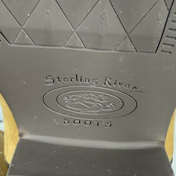 Sterling River Western Cowgirl Boots Women 11M Tan Mid Calf Rodeo Country Boho - Picture 13 of 14